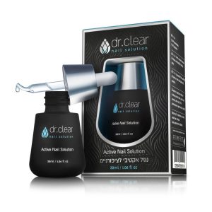 ד"ר קליר – נוזל אקטיבי לציפורניים צלולות לטיפול ושיקום נזקי פטרת הציפורן – 30 מ"ל